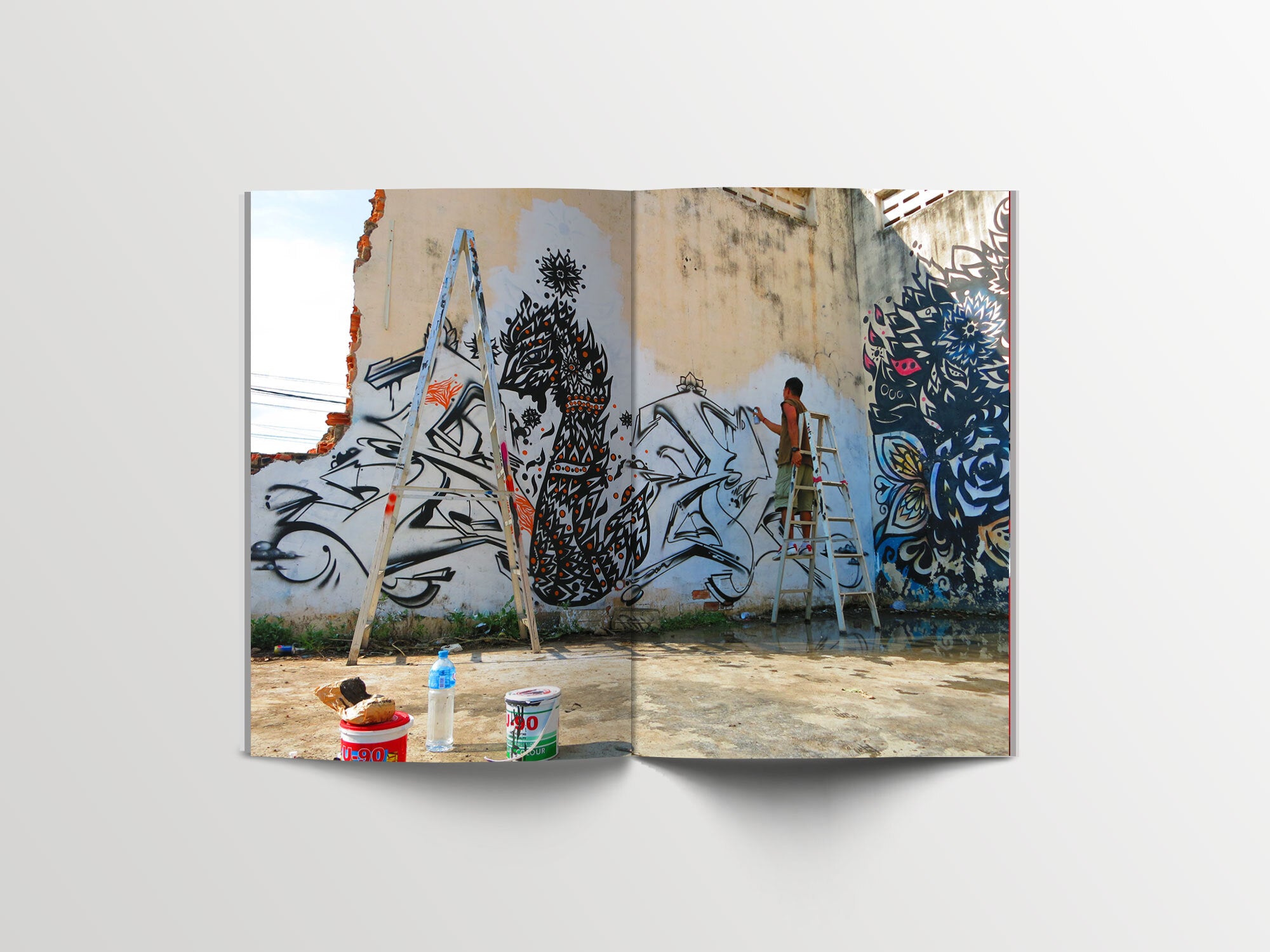 When Dragon Meets Snake - Peap Tarr & Lisa Mam. Behind The Scenes Of A Street Art Duo From Cambodia