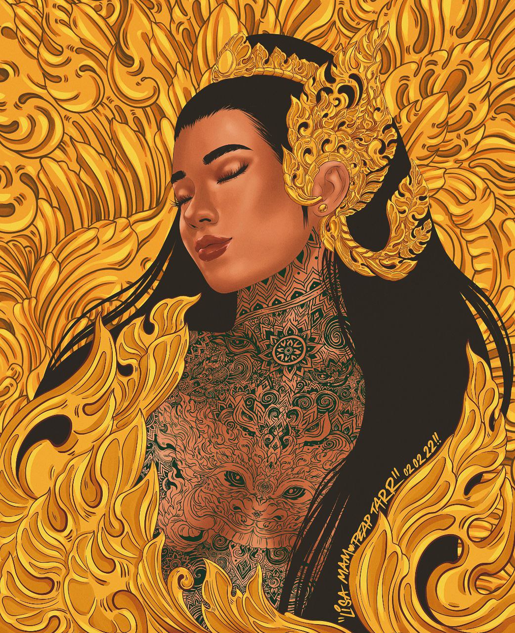 Peap Tarr and Lisa Mam #artlife in Phnom Penh, Cambodia