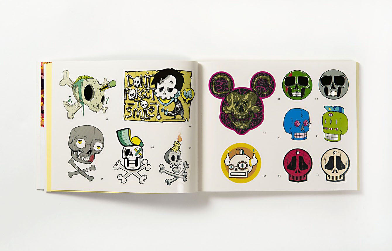 Stickerbomb Skulls